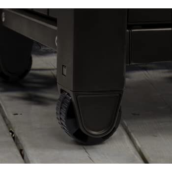 Keter Unity XL BBQ Beistelltisch, Abmessungen 134x51.7x89.6cm, grau, wetterfest, Arbeitsplatte aus Edelstahl, Outdoor Sideboard, perfekt für das Grillen im Frühling