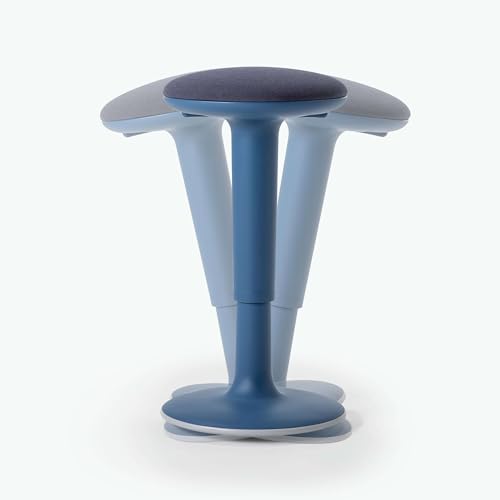 bümö Bisley Stehhilfe Tuc Tuc ergonomisch & höhenverstellbar, Sitz- und Stehhocker in weiß mit Tellerfuß - Ergonomischer Hocker, Stehstuhl, Bürohocker Arbeitshocker, Sitzhocker