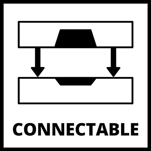 Original Einhell E-Case S-F Systemkoffer (max. 25 kg, universelle Aufbewahrung und Transport von Zubehör und Werkzeug, stapelbar, spritzwassergeschützt, inkl. 2x Schaumstoffeinlagen)