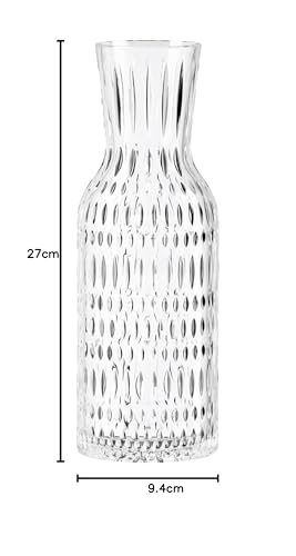 Nachtmann Karaffe 1 Liter, Ethno, 105396, Wasserkaraffe aus Kristallglas, Glaskaraffe spülmaschinenfest
