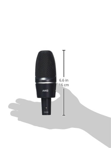 AKG C3000 Hochleistungs-Großmembran-Kondensatormikrofon, schwarz