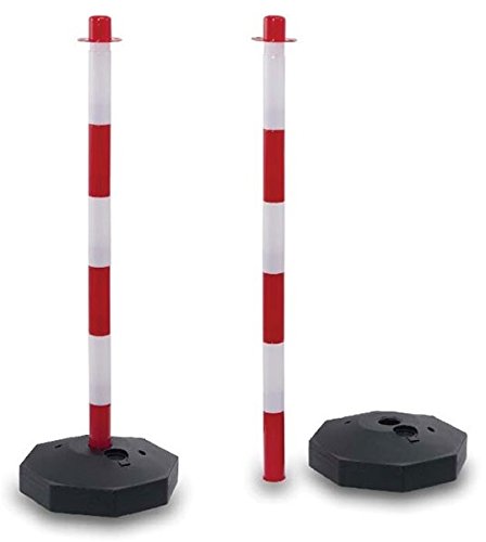 GC2-CH2 Paar Kunststoff Poller mit 2m Kunststoff-Kette