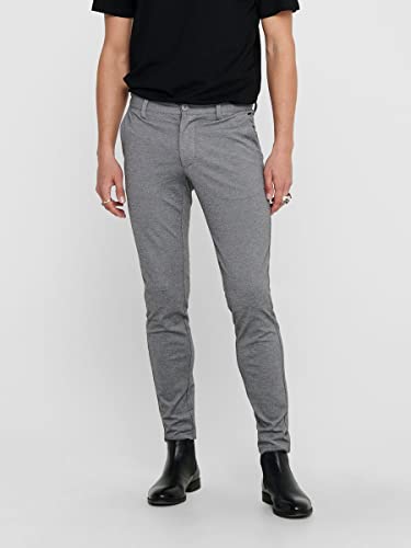ONLY & SONS Herren Hose 22010209 Medium Grey Melange 30-30