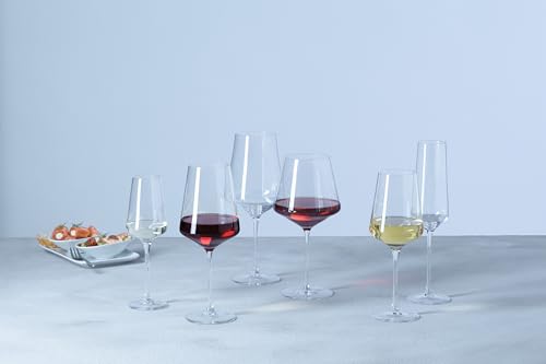LEONARDO HOME Weißweingläser PUCCINI (6er Set) • Kratzfeste Weingläser (560 ml) • Spülmaschinenfest & Langlebig • Zeitlose Gläser für Weißwein • Modernes Design • Weißwein-Glas Puccini • 069553