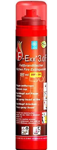 F-Exx 3.0 F - Fettbrand- und Festbrand-Feuerlöscher für Haushalt und Küche (Made in Germany)