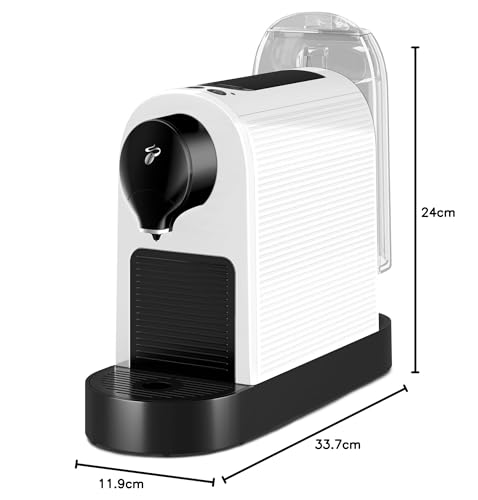Tchibo Cafissimo Pure plus Kapselmaschine, Weiß, 0,8l, 1250W, mit 30 Gratis-Kapseln für Espresso, Caffè Crema und Kaffee