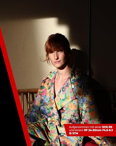 Canon EOS R8 Systemkamera + RF 24-50mm F4.5-6.3 is STM Objektiv - Spiegellose Vollformat Kamera (Digitalkamera mit Autofokus und Motiverkennung für Augen Tiere Fahrzeuge, 4k Videokamera, WiFi)