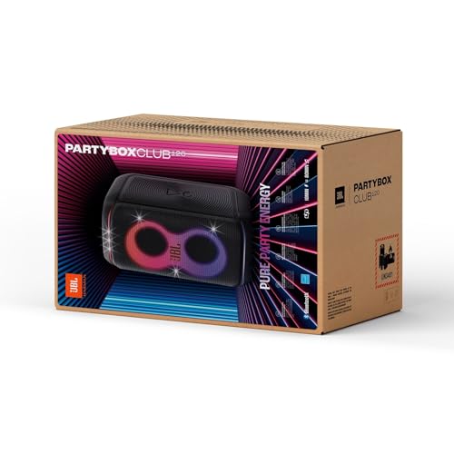 JBL PartyBox Stage 120 in Schwarz – Tragbare Bluetooth-Lautsprecher-Box mit JBL Pro Sound, Lichtshow, KI-Sound-Boost und Teleskopgriff – 12 h Laufzeit