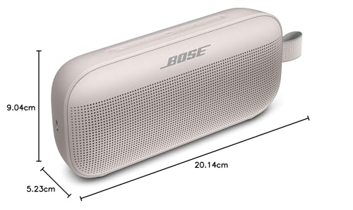 Bose SoundLink Flex Bluetooth Speaker – kabelloser, wasserdichter, tragbarer Outdoor-Lautsprecher – Weiß