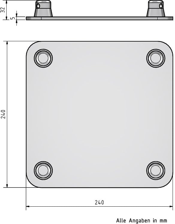 Naxpro-Truss FD 24 Traversen Bodenplatte