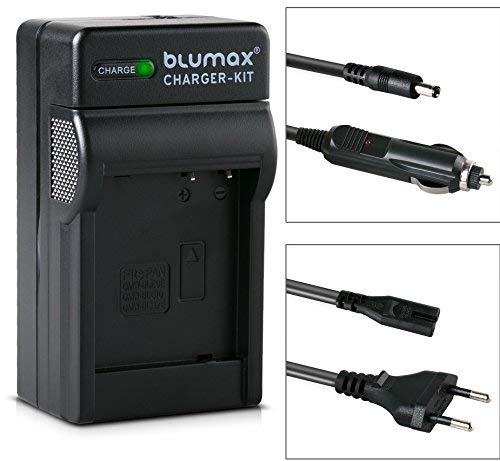 Blumax 2X Akku 1025mAh + Ladegerät Netzteil ersetzt Panasonic DMW-BLG10 e kompatibel mit Panasonic Lumix DC-TZ95D DC-GX9 TZ202 TZ91 DMC TZ101 TZ81 GF6 GX7 GX80 LX100 G110