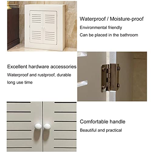 Heizkörperabdeckung Heizungsschrank mit Doppeltüren für Wohnzimmer Schlafzimmer Home Office Wandschrank Lagerregal Schutzhülle für Möbel Dekor