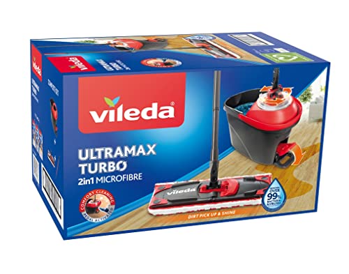 Vileda Ultramat Turbo Komplett Box Bodenwischer Set., Rotations