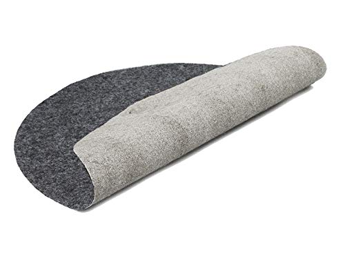 Primaflor - Ideen in Textil Event-Teppich Hochzeitsteppich Podium Rund, Grau, 1,00m Durchmesser, Schwer Entflammbar, Weihnachtsbaum-Decke, Teppich, Stehtisch-Unterleger