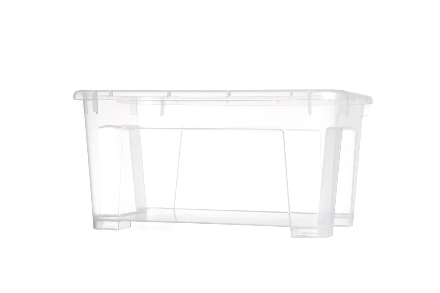Samla Aufbewahrungsbox 22 Liter mit Deckel - stapelbare, transparente Box mit 39x28x28cm - aus Kunststoff