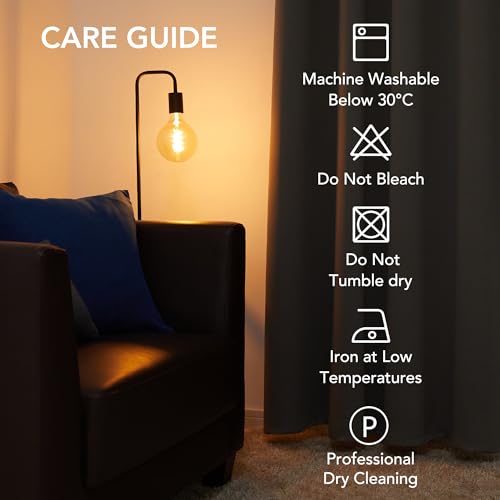 Deconovo Thermovorhang Kälteschutz Gardinen mit Ösen 175x140 cm(HöhexBreite) Blickdichte Vorhänge Schlafzimmer Blackout Curtain Verdunkelung Wärmeisolierend, Dunkelgrau, 2er Set