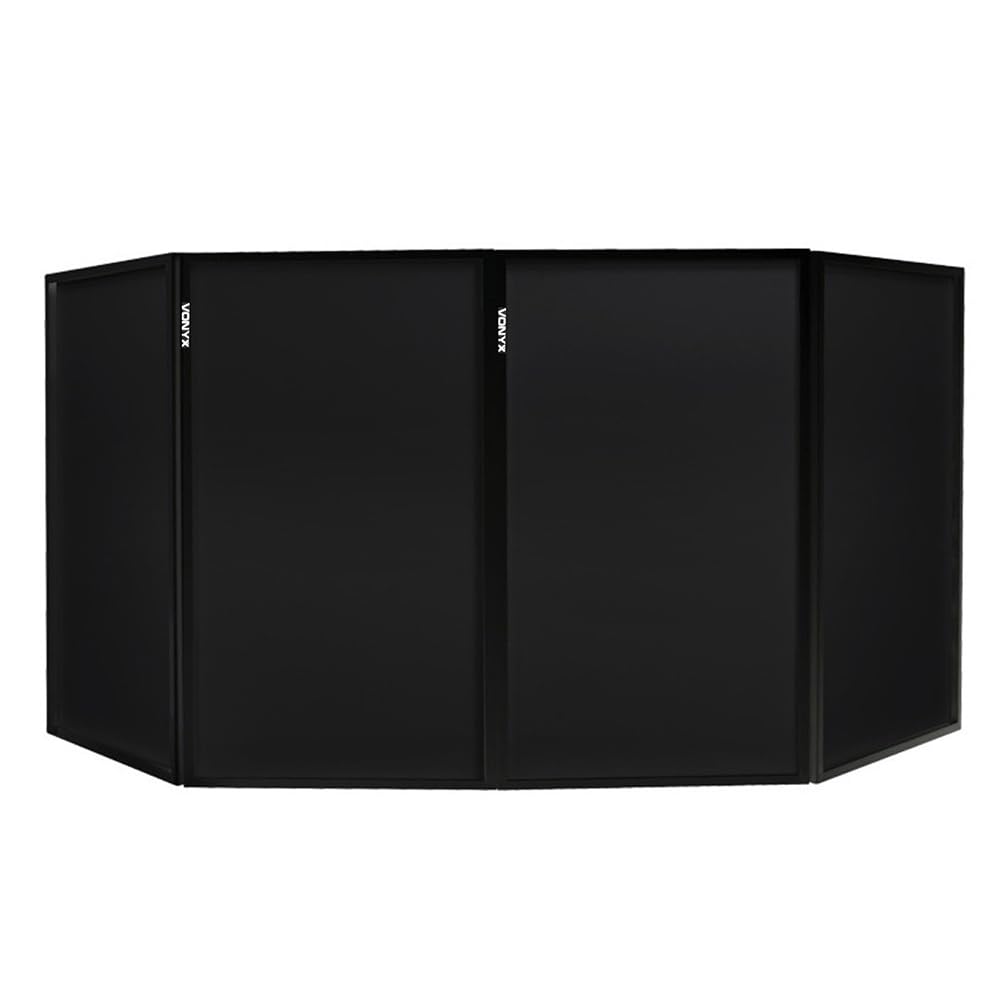 Vonyx Lycra-Tuch Ersatz Set - 4er Austausch Set für Vonyx DB2 und DB2B DJ-Pult, 120x80x3cm, 4x Lycra Tuch, Ersatzteile, Ersatztücher - Verkleidung für DJ Booth – schwarz