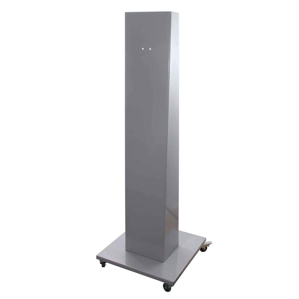 Hygiene-Station kompakt aus Metall für Kunden und Mitarbeiter - Mobile Handdesinfektion mit Seifenspender