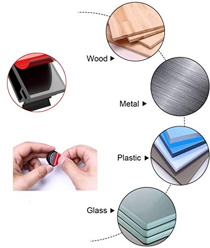 MiuCo Kabelmanagement Schreibtisch Kit mit 50Stk Kabelbinder Klettband+40Stk Kabelklemme/KabelClips+10Stk Kabelhalter Selbstklebende Kabelschellen, Kabel Management Organizer Kit für Schreibtisch