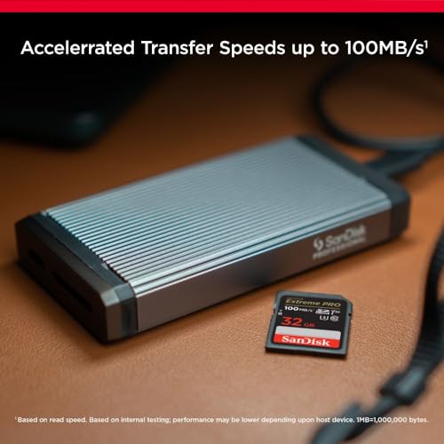 SanDisk Extreme PRO SDHC UHS-I Speicherkarte 32 GB (V30, Übertragungsgeschwindigkeit 100 MB/s, U3, 4K UHD Videos, temperaturbeständig)