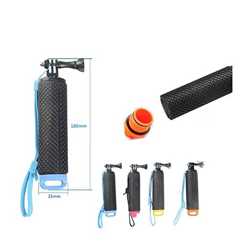 Schwimmer Handgriff,wasserdichte Schwimmender Unterwasser Hand Griff Strukturierter rutschfest Schaumstoff Easy Grip für Sport Kamera Action-Kamera Hero 5/3 mit Verstellbare Handschlaufe 78cm Schwarz
