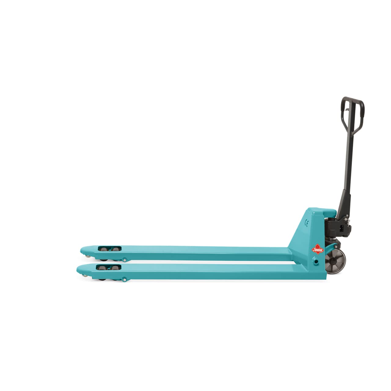 Ameise Handhubwagen PTM 2.0 | 2.000 kg Tragkraft | 2.000 mm Gabellänge | Lenkrad/Gabelrolle aus robustem Polyurethan | Tandem-Gabelrollen | Palettenhubwagen | Gabelhubwagen | Hubwagen