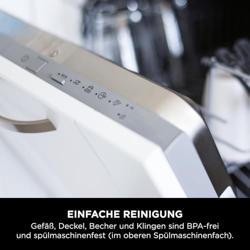 Ninja 2-in-1 Detect Power Mixer Pro & Single Serve, 1200W Mixer mit Krug, & Single Serve Behälter, Smoothies mixen, Gemüse hacken & Frozen Drinks mixen, Kupfer/Schwarz, TB301EUCP