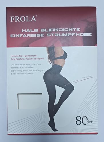 Frola Nur die Damen Strumpfhose 80 Den Blickdicht Microfaser Weich Damenstrumpfhose (L/XL, Dunkelgrün)