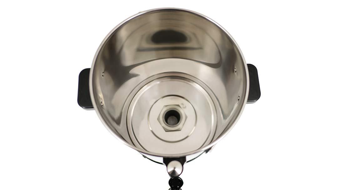 Saro Gastro Kaffeemaschine mit Rundfilter Modell Saromica 6005 Industriekaffeemaschine (6,75 Liter, 40 Tassen Kaffee, Brüh-& Warmhaltefunktion), Silber 317-1000