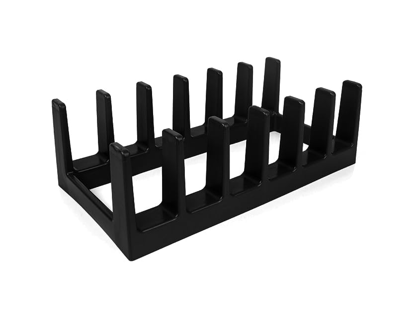 BOAA Fresh Topfdeckelhalter – Platzsparender Deckelhalter für bis zu 6 Deckel & Pfannen | Perfekte Küchenorganisation für Schubladen & Arbeitsplatten (Anthrazit)