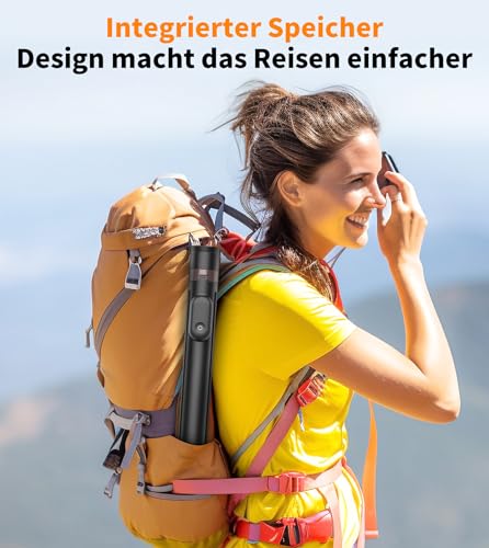 TONEOF 168cm Automatisches Selfie Stick Handy Stativ, Handykamera Halterung mit Magnetischer Wiedera