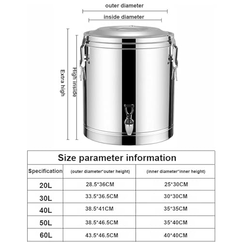 Isolierter Getränkespender aus Edelstahl, Thermoskanne für heiße oder kalte Getränke, für Catering und Events, 8 l Fassungsvermögen, mit Pumpauslauf