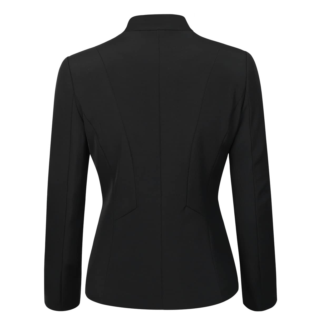 YYNUDA Anzug Set Damen Blazer mit Rock/Hose Slim Fit Hosenanzug Elegant Business Outfit für Office Schwarz+Hose L