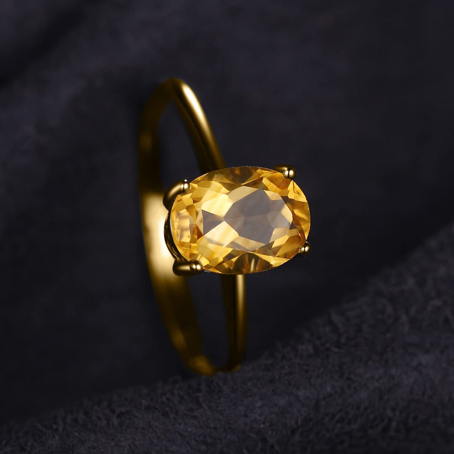 JewelryPalace Echt Edelstein Granat Citrin Peridot Blautopas Amethyst Ringe Gold, Verlobungsring Promise Solitär Ring Silber 925 Damen, Silberringe Damenring Antragsring Ringe, Damen Schmuck 62