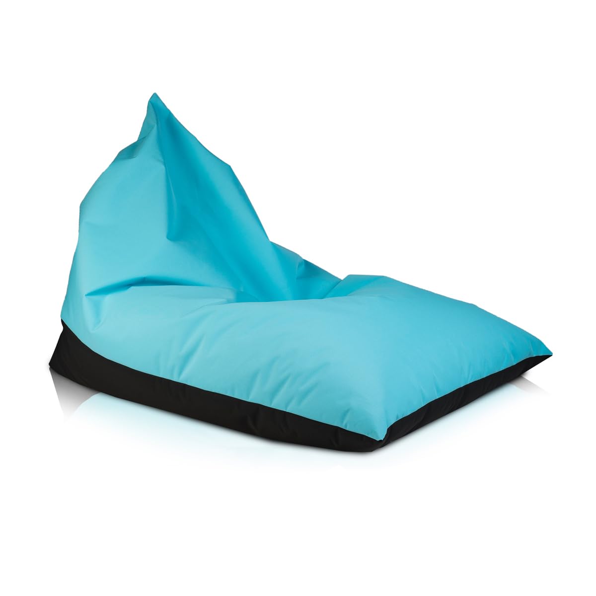 Ecopuf wetterfester Outdoor Sitzsack Lazy M - Bean Bag mit EPS-Perlenfüllung, schmutzabweisend und reißfest – ideal für Garten, Terrasse und Balkon – bequem & langlebig