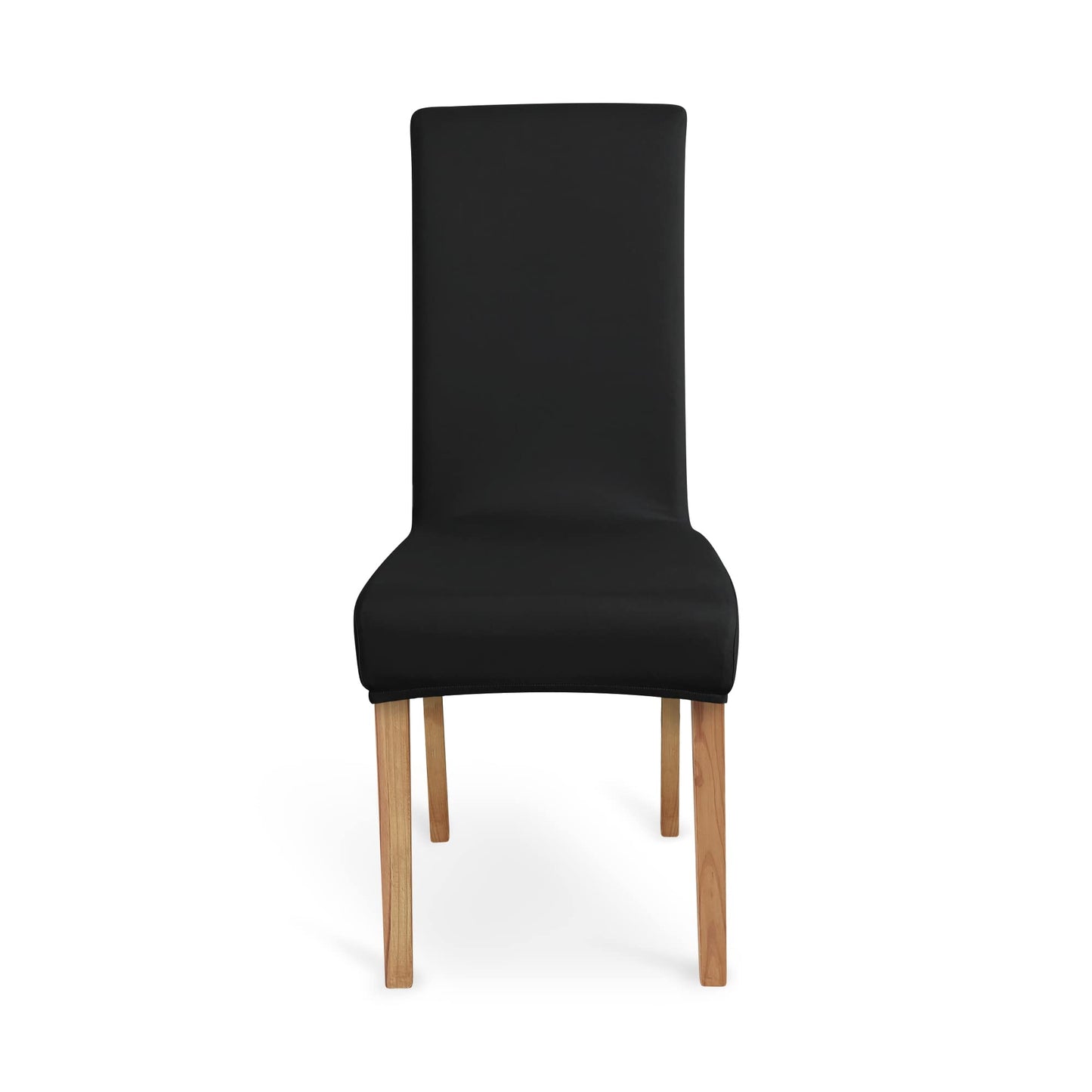 Amazon Basics Schonbezug für Esszimmerstühle, dehnbar, Dunkelgrau, 4 Stück