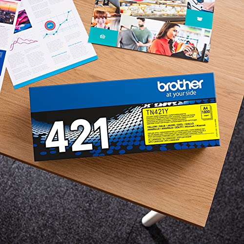 Brother Original Tonerkassette TN-421Y gelb (für Brother HL-L8260CDW, HL-L8360CDW, DCP-L8410CDW, MFC-L8690CDW, MFC-L8900CDW)