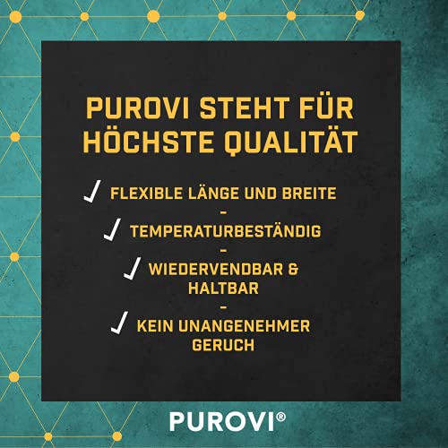 Purovi Kabelspirale 10 m Schwarz – Flexibler Spiralschlauch zum Kabelmanagement, zuschneidbar und temperaturbeständig