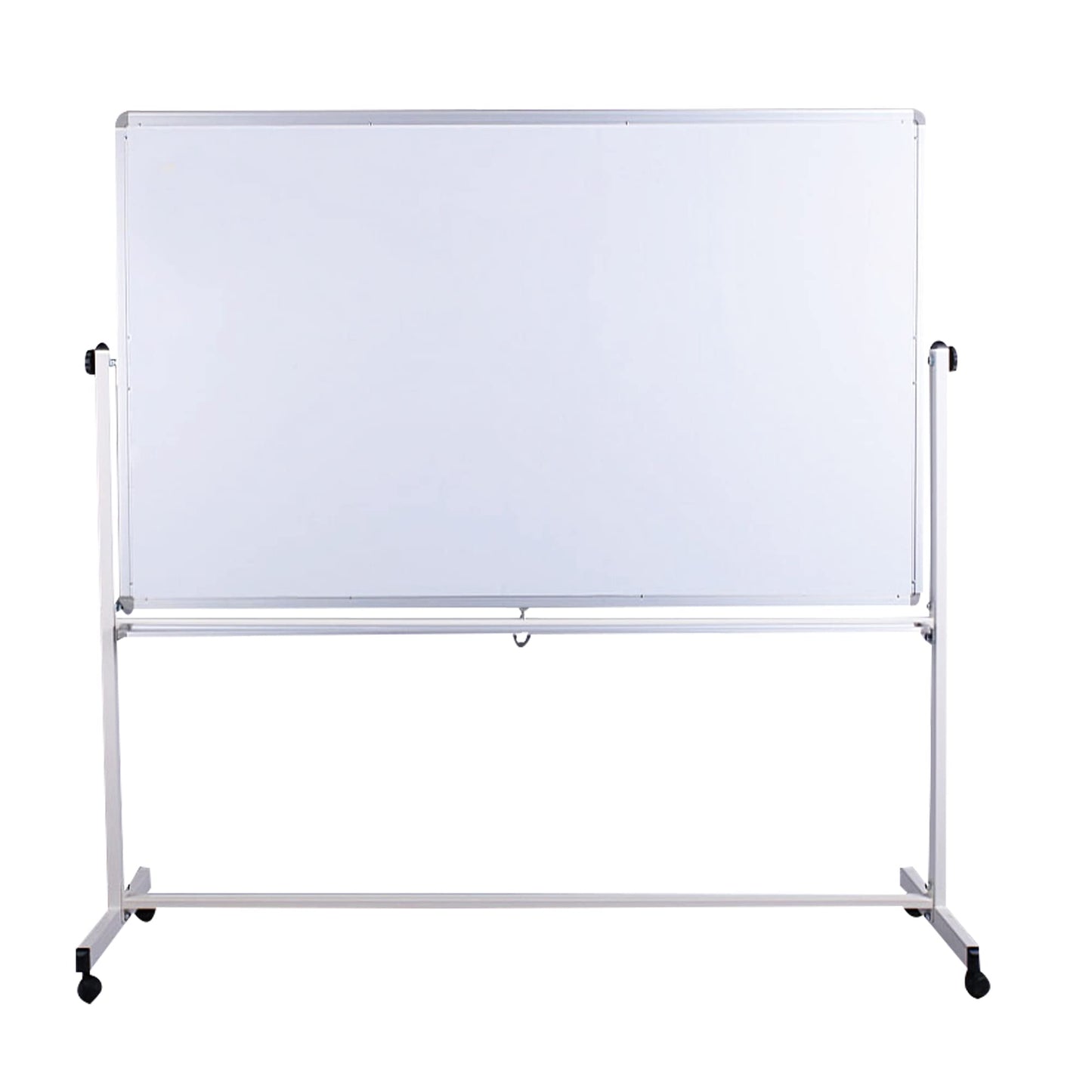 Dynamic Wave, mobiles Whiteboard magnetisch, 200 x 100 cm, doppelseitiges, Feststellbremse, Stativdrehtafel mit Aluminiumrahmen, mit Ständer u. Rollen