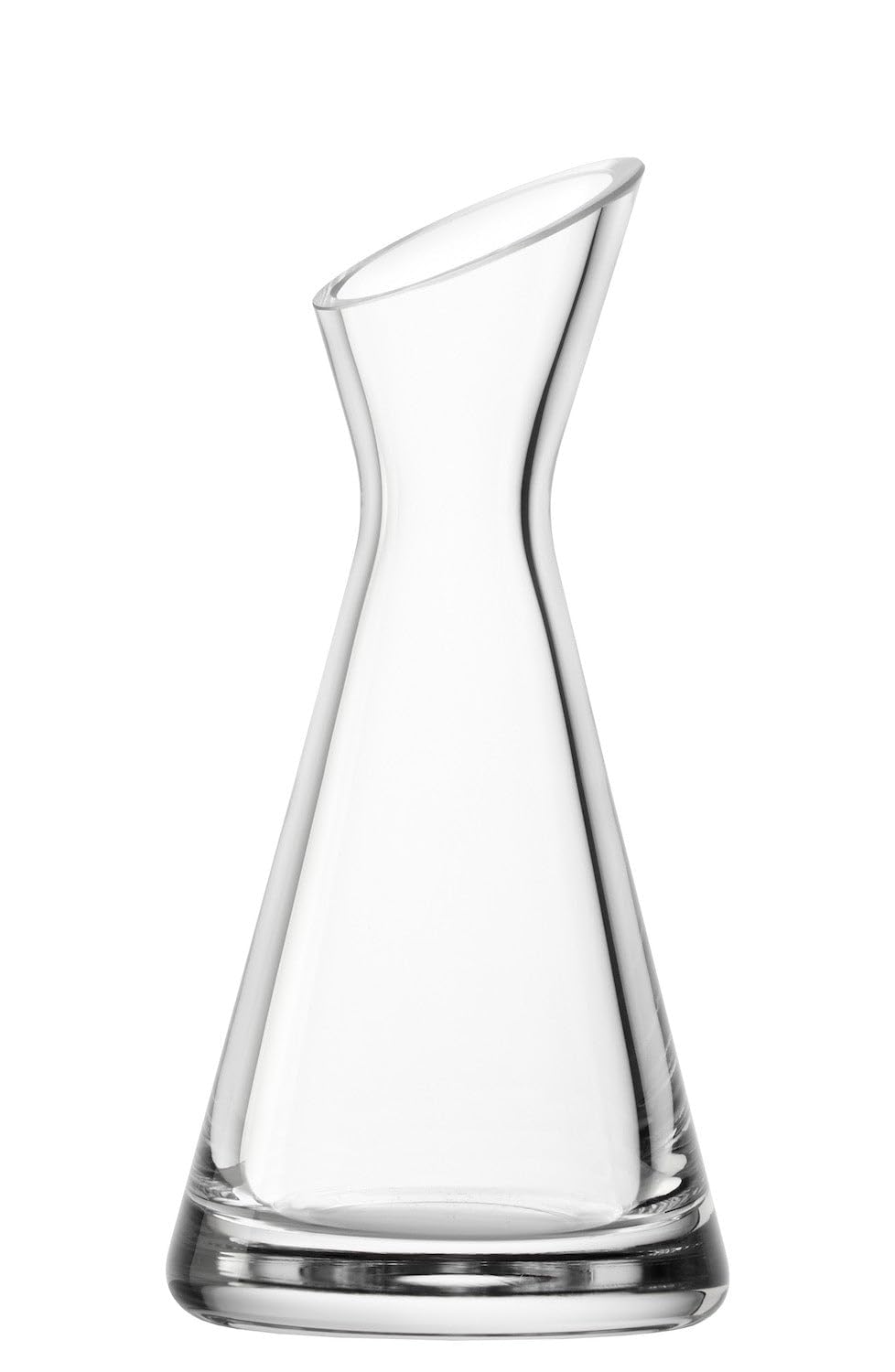 Stölzle Lausitz Glaskaraffe One for all - Mundgeblasen/Kleine Karaffe 0,125 L mit Schräghals/Hochwertige Karaffe Glas geeignet als Wasserkaraffe, Karaffe für Limonade, Weinkaraffe