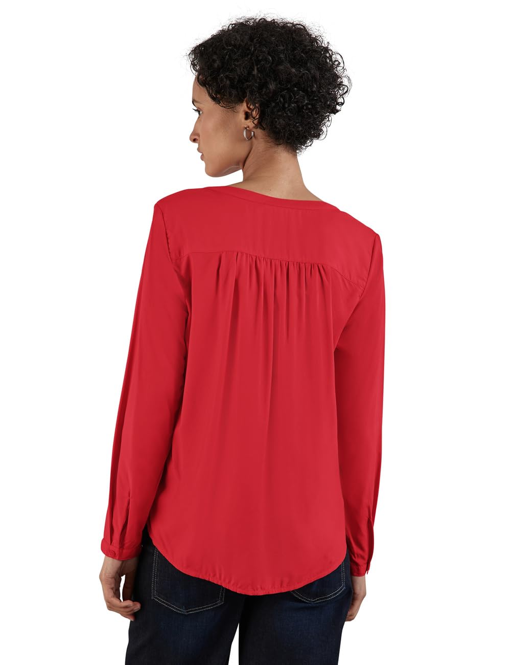 STREET ONE Basic Bluse in Unifarbe