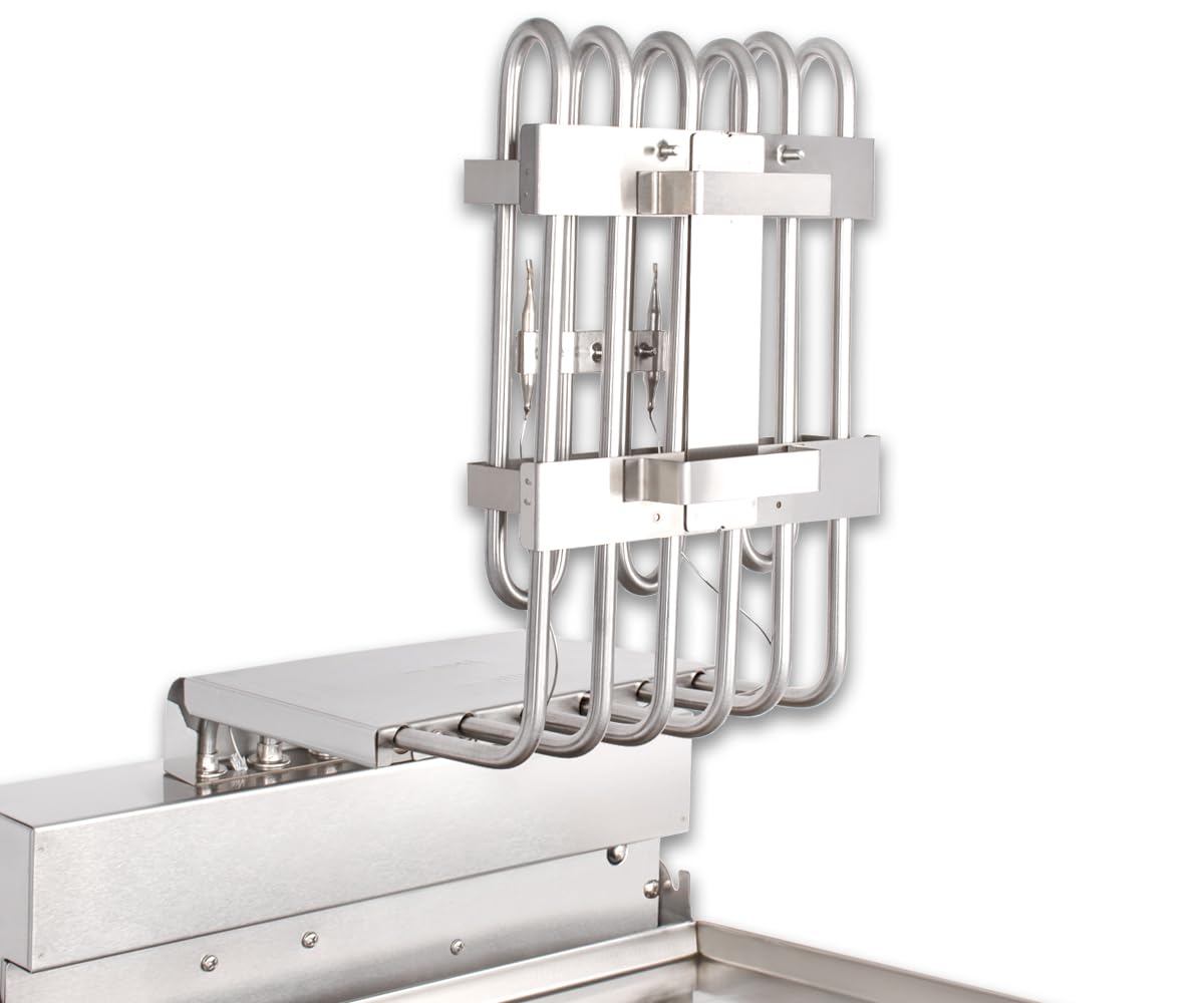 Beeketal BWF-161 Profi Kaltzonen-Fritteuse, 16L Edelstahl Gastro Fritteuse für Imbiss, mit 11L Ölmenge, Doppelheizung und Ablaufhahn