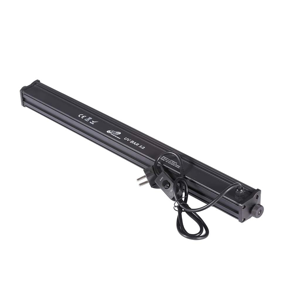 ETEC Professional LED UV BAR 12 Schwarzlicht Leiste 12x3W Deko Effekt Party DJ Club Disco Wall Washer Veranstaltung Bühnenbeleuchtung Licht