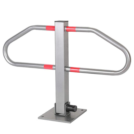 Melko Parkplatzbügel klappbar mit 3 Schlüssel Parkpfosten Parkplatzsperre Sperrpfosten Poller Parkplatzblockierer