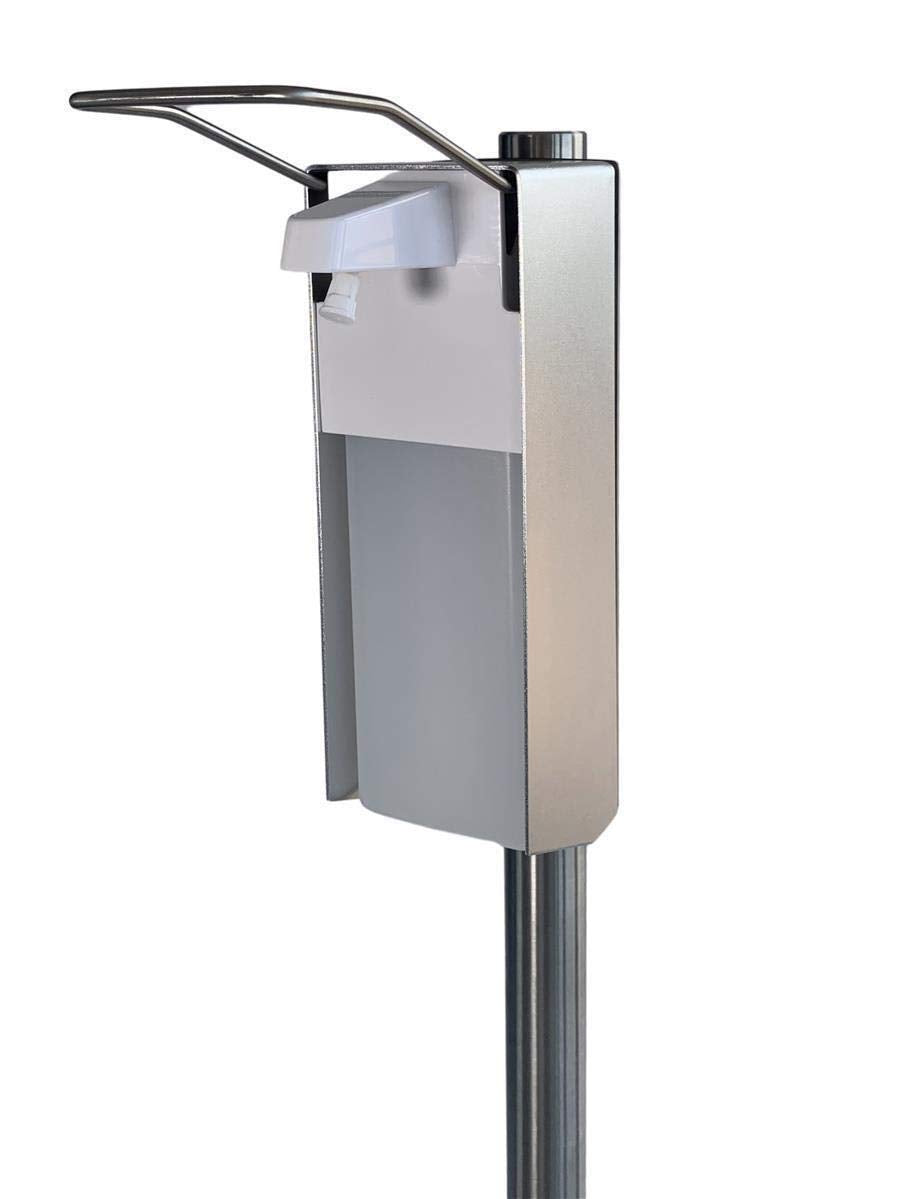 Mobile Hygienestation HS-100 für z.B Desinfektionsmittel oder Handpflegeprodukte | 500ml Behälter | Sockel Anthrazit