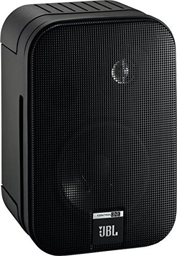 JBL Control One Robuster Kompakter Regallautsprecher Satellitenlautsprecher Studio-Monitor-Lautsprecher (1 Paar) schwarz