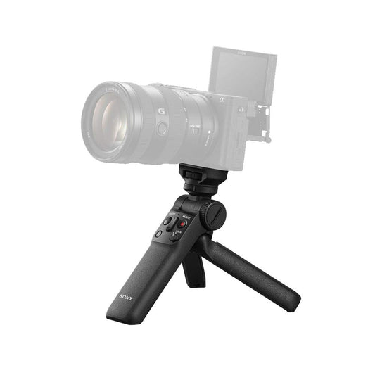 Sony GP-VPT2BT Bluetooth Handgriff (für Selfies und Vlogging, auch als Tripod nutzbar, kompatibel mit A9M2, A9, A7RM4, A7RM3, A7M3, A6600, A6400, A6100, RX100M7, RX0M2, ZV-1) schwarz