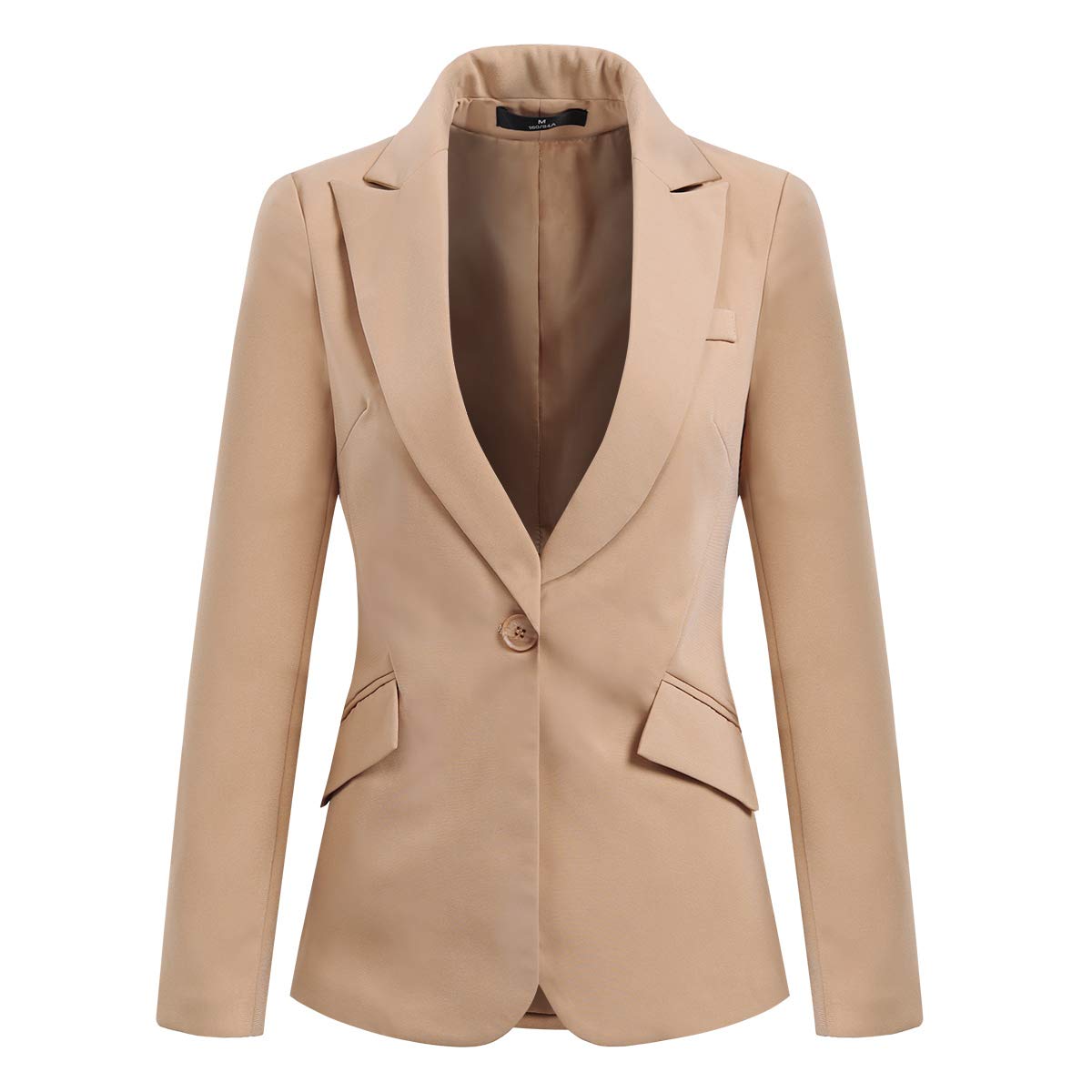 YYNUDA Hosenanzug Damen Business Outfit Slim Fit Blazer Elegant mit Anzughose/Rock für Frühling Sommer,Beige+Hosen,XL