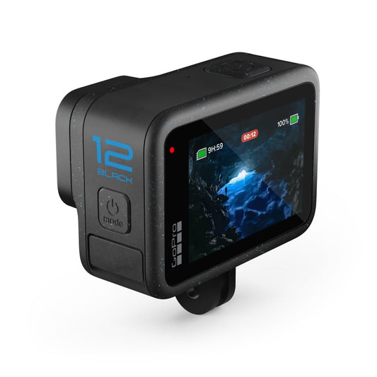 GoPro HERO12 Black – wasserdichte Action-Kamera mit 5,3K60 Ultra HD-Video, 27 MP Fotos, HDR, 1/1,9-Zoll-Bildsensor, Live-Streaming, Webcam, Stabilisierung