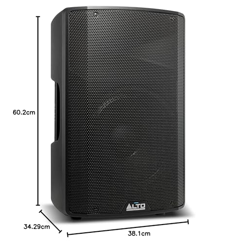 Alto Professional TX312 – 700 Watt 12-Zoll 2-Wege aktiver PA-Lautsprecher mit Signal-Limiting und schaltbarem Mikrofon/Line-Preamp und XLR In/Out